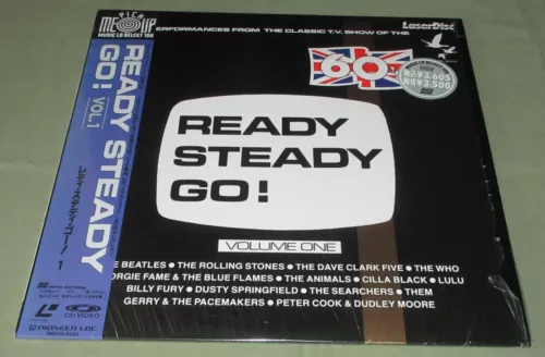 $0 ship! Japan music LASERDISC Ready Steady Go THE BEATLES Rolling Stones WHO