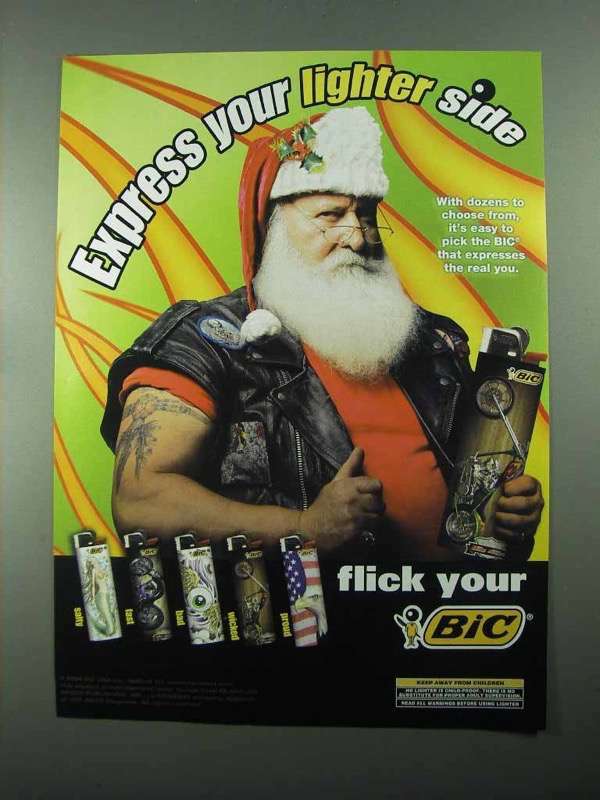 2004 Bic Cigarette Lighter Ad - Salty Fast Bad Proud