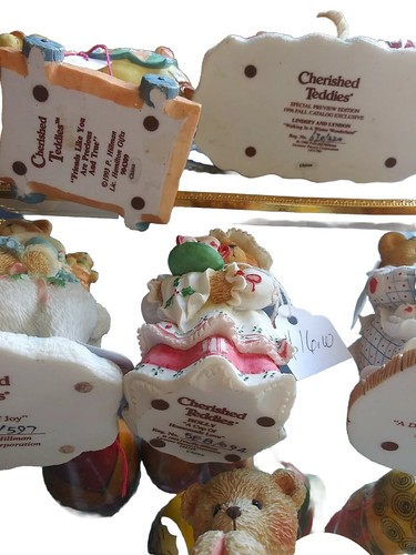 Cherished Teddies Musical priscila Hillmon 1993-1996 very nice Collection..9pcs - Picture 10 of 12