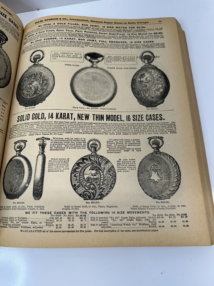 VINTAGE 1897 SEARS ROEBUCK CATALOG VICTORIAN Original 1968 print