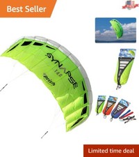Compact Dual-Line Parafoil Kite - Ideal Travel Companion for Kite Enthusiasts