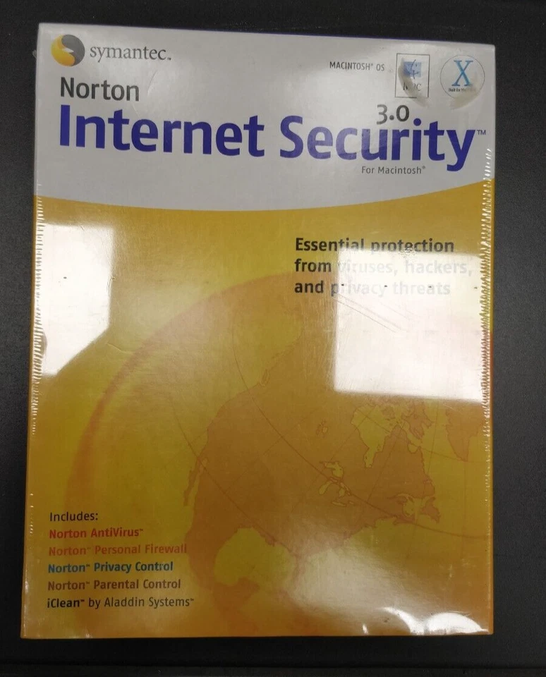 Vintage Genuine Norton Internet Security 3.0 Mac X CD-ROM NEW BIG BOX - Image 2 of 4