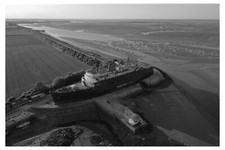 Duke of Lancaster ship, North Wales, UK - 18" x 12" - PRINT - URBAN DECAY SHIPS.