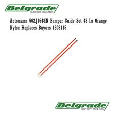 Automann 562.J1548N Bumper Guide Set 48 In Orange Nylon Replaces Buyers 1308115