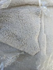 Light gray polartec med high loft fabric material soft polar fleece by the yd