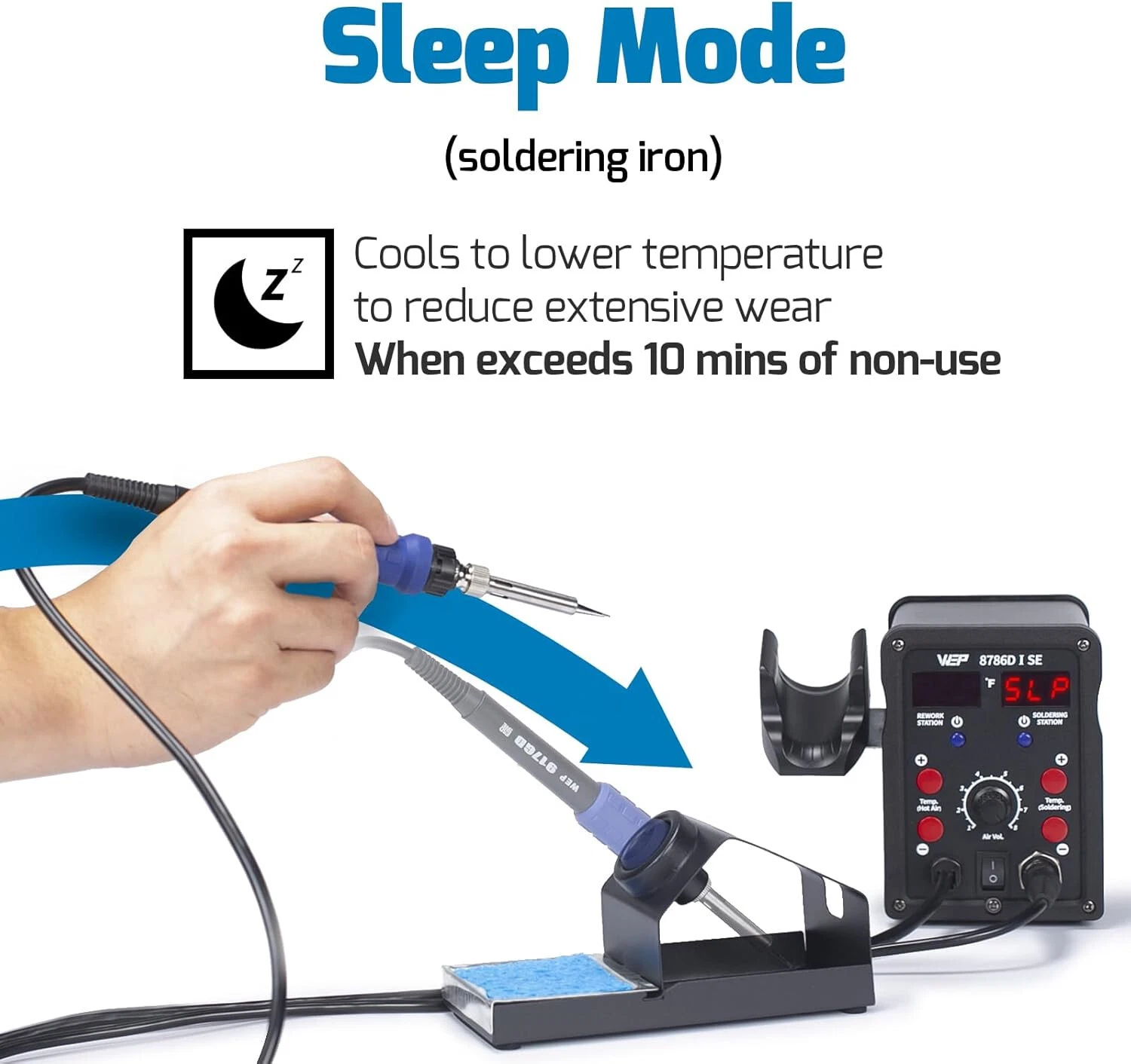 WEP 8786D-ISE Soldering Iron Sleep Mode