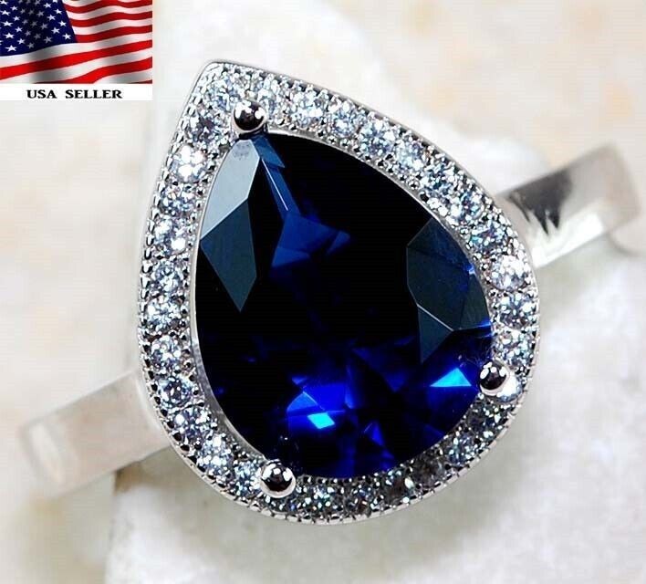 3CT Heat Treated Kyanite 925 Sterling Silver Ring Sz 6 &2-4