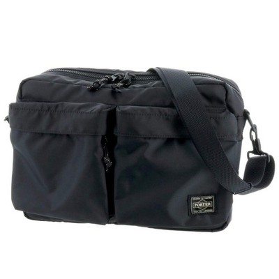 PORTER Yoshida Kaban FORCE Umhängetasche Schwarz Nylon Militär Japan
