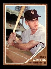 1962 Topps #345 Chuck Schilling Red Sox EX+ *u9