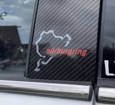 Nurburgring Vxr B Pillar Stickers Decals Astra Boot Wings Grey Red X2 Pair