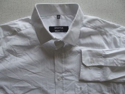 Eterna EXCELLENT blackline Hemd 42 weiß Unifarben #TA5435