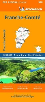 Franche-Comte - Michelin Regional Map 520 by  Michelin - 9782067258730