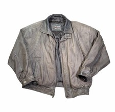 Vintage Leather Limited Faded Dark Brown 90s Worn In Jacket Medium