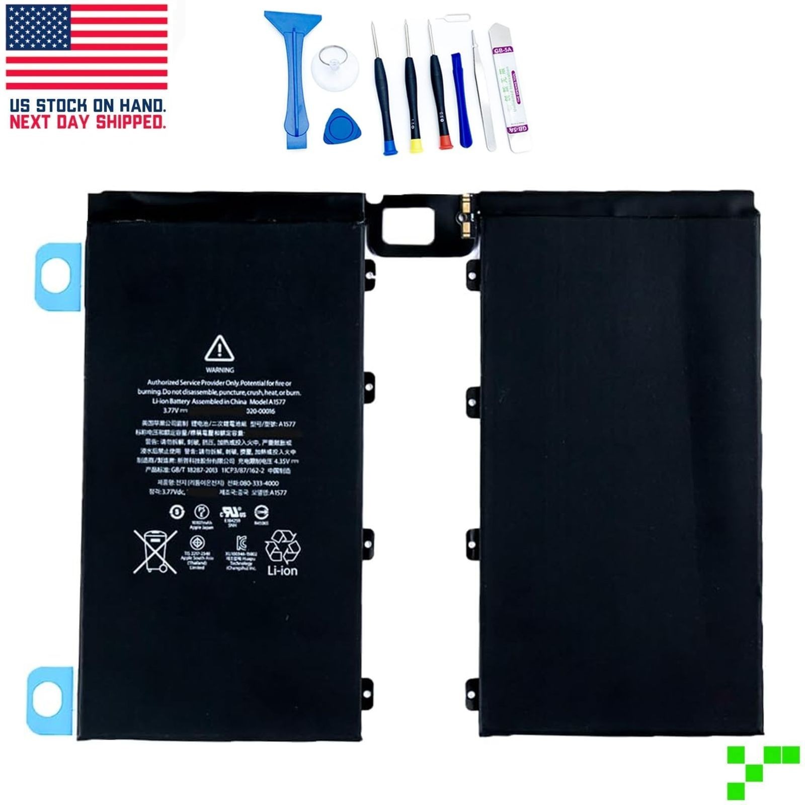 New For iPad Pro 12.9" 1st Gen A1584 A1652 Replacement Battery A1577 10307mAh