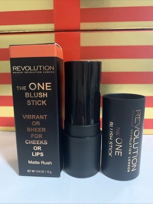 Revolution The One Blush Stick Matte Rush 12g Cheeks or Lips $10 MSRP NIB