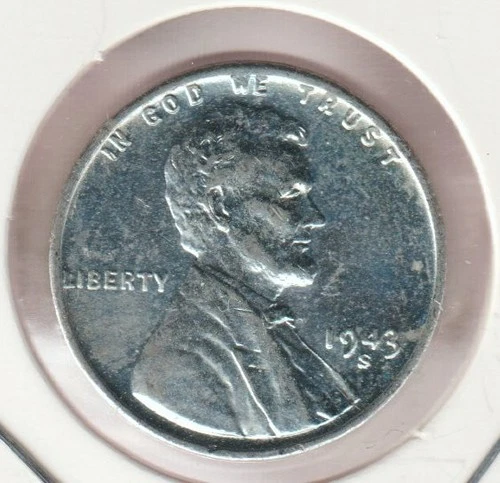 1943 WWII Lincoln Wheat Steel Penny US Uncirculated Cent War Collection Coin #81