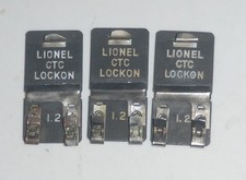 3 Lionel CTC Track Lockon Clips, O O-27 Gauge, Clean. Nice