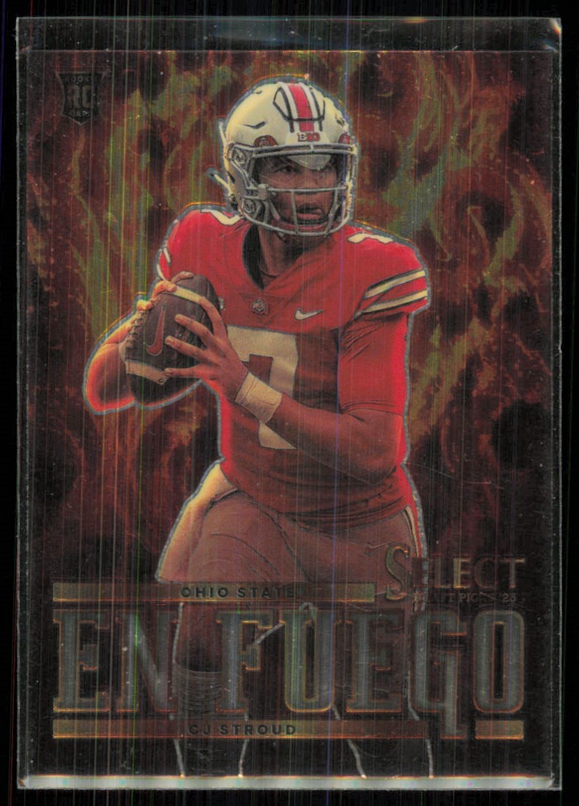 2023 Panini Select Draft Picks En Fuego C.J. Stroud Rookie #EF-CS