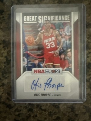 2024-25 Panini NBA Hoops Otis Thorpe Great Significance Auto Houston Rockets