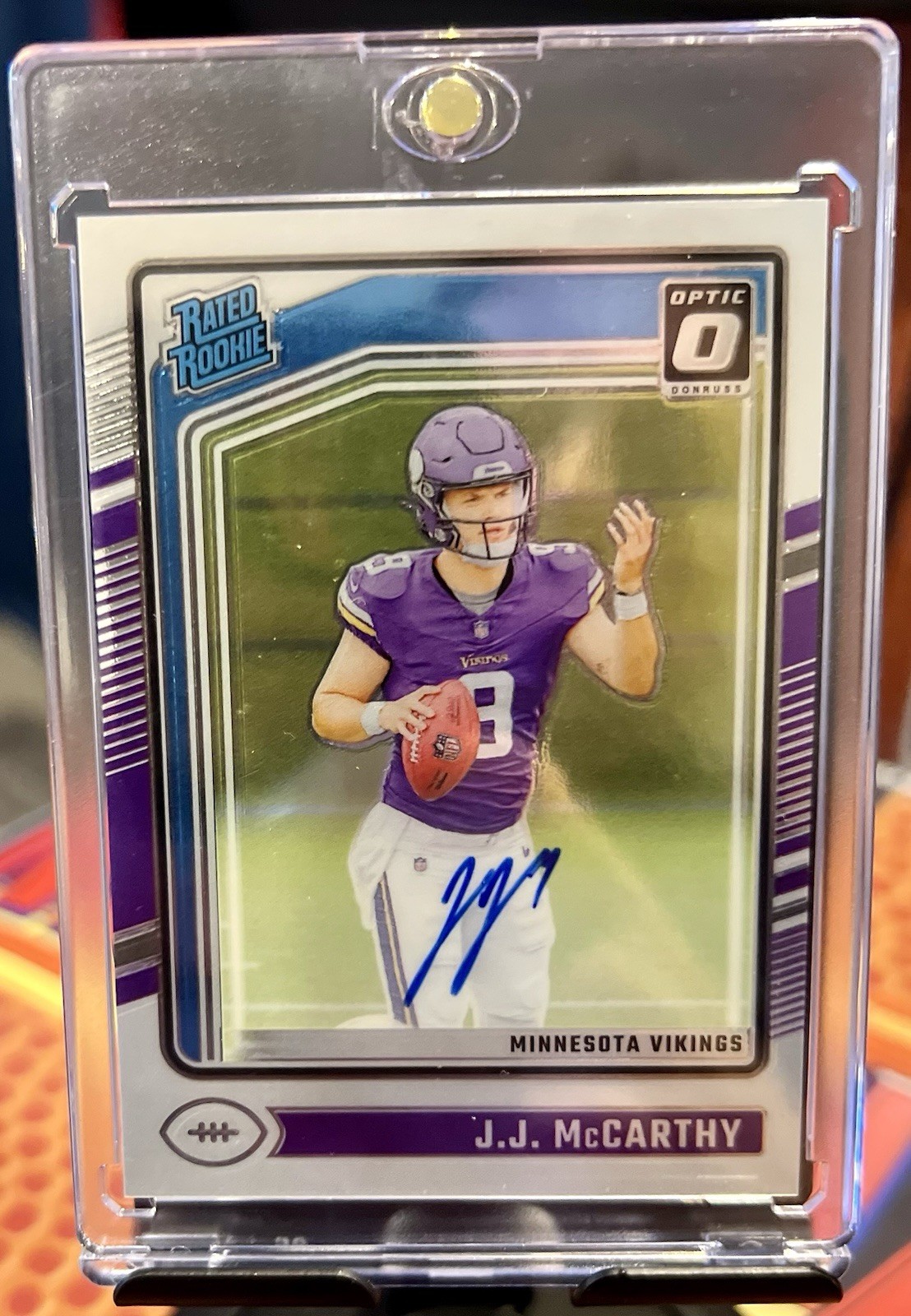 2024 Panini Donruss Optic - Rated Rookie J.J. McCarthy Autographs /325 (AU, RC)