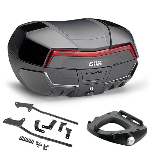 Givi V58NNB2 Koffer 58LT Schwarz Mit Halterungen Honda Hornet 600 2001 2002-image