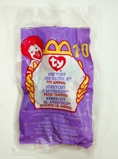 Stretchy The Ostrich Ty Teenie Beanie Baby McDonald's Happy Meal Toy 1999 MIP