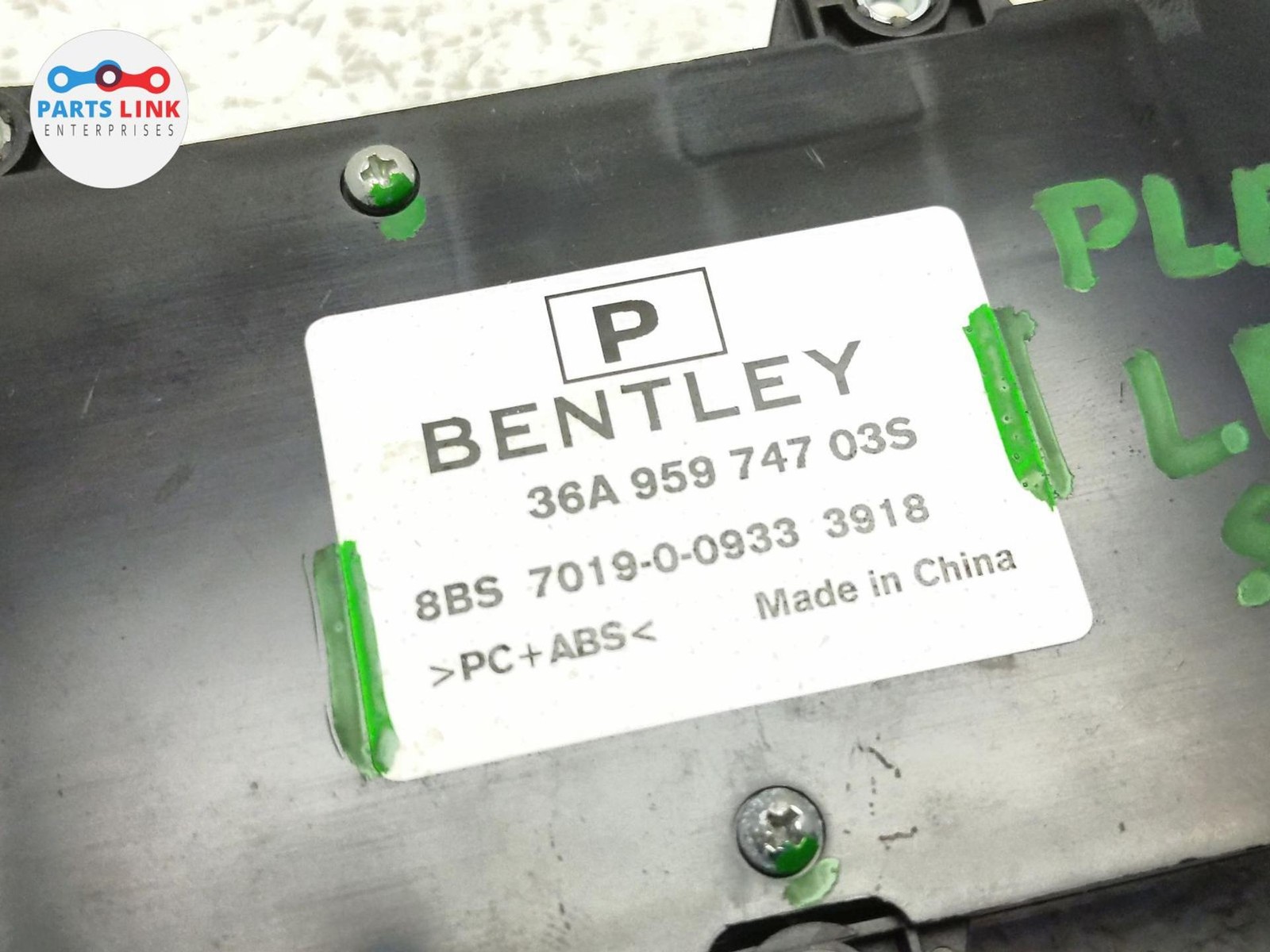 2016-20 BENTLEY BENTAYGA FRONT LEFT SEAT SWITCH ADJUST CONTROL BUTTONS DRIVER 3K