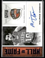 2020-21 Panini Chronicles #HOF-MCH Maurice Cheeks Hall of Fame Auto Blue /75