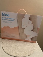 frida Full-Body Support Pregnancy Pillow Ivory with Storage Bag
