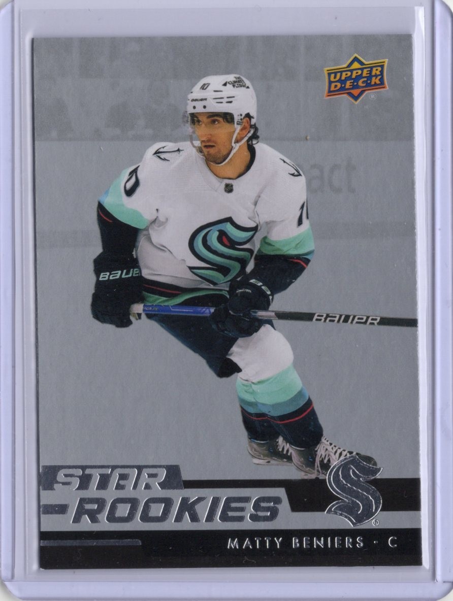 2022-23 UPPER DECK STAR ROOKIES MATTY BENIERS #5 Kraken Fire Sale!