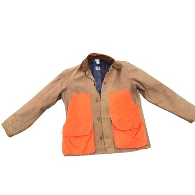 Vintage Carhartt CB250 Hunting Coat Jacket Blaze Orange Pockets Size M Lined
