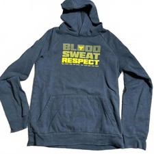 Under Armour Project Rock Blood Sweat Respect Boys Black Hoodie Size YXL