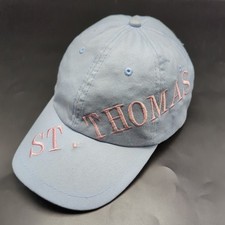 St. Thomas hat pale blue adjustable cotton cap