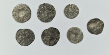 Hammered Silver Coins Job Lot  Edward I to IV Elizabeth I Charles I Penny etc