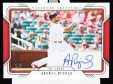 2025 Panini National Treasures Albert Pujols Field Pass Auto Emerald #1/5