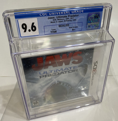 Jaws Ultimate Predator (Nintendo 3DS, 2011) BRAND NEW CGC 9.6 A+ SEALED USA copy