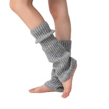 Leg Warmers for Women 30 Wool Blend Speckled Knit Ribbed Winter Sleeves