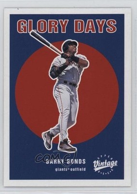 2001 Upper Deck Vintage Glory Days Barry Bonds #G8 e5r