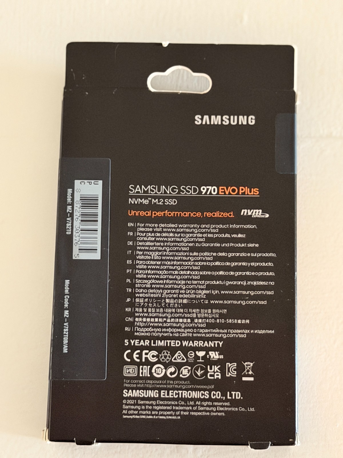 Samsung 970 EVO Plus NVMe M.2 Internal Solid State Drive (MZ-V7S2T0B AM) 2