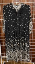 Serengeti Wildflowers Garden Knit Dress 1X-EUC Floral Border Print Cottagecore