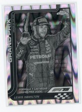 2025 Topps Chrome F1 LEWIS HAMILTON Black And White Raywave Refractor #143