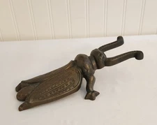 Vintage Beetle Bug Boot Jack /Boot Scraper Solid Cast Brass 9.5" Long, Door Stop
