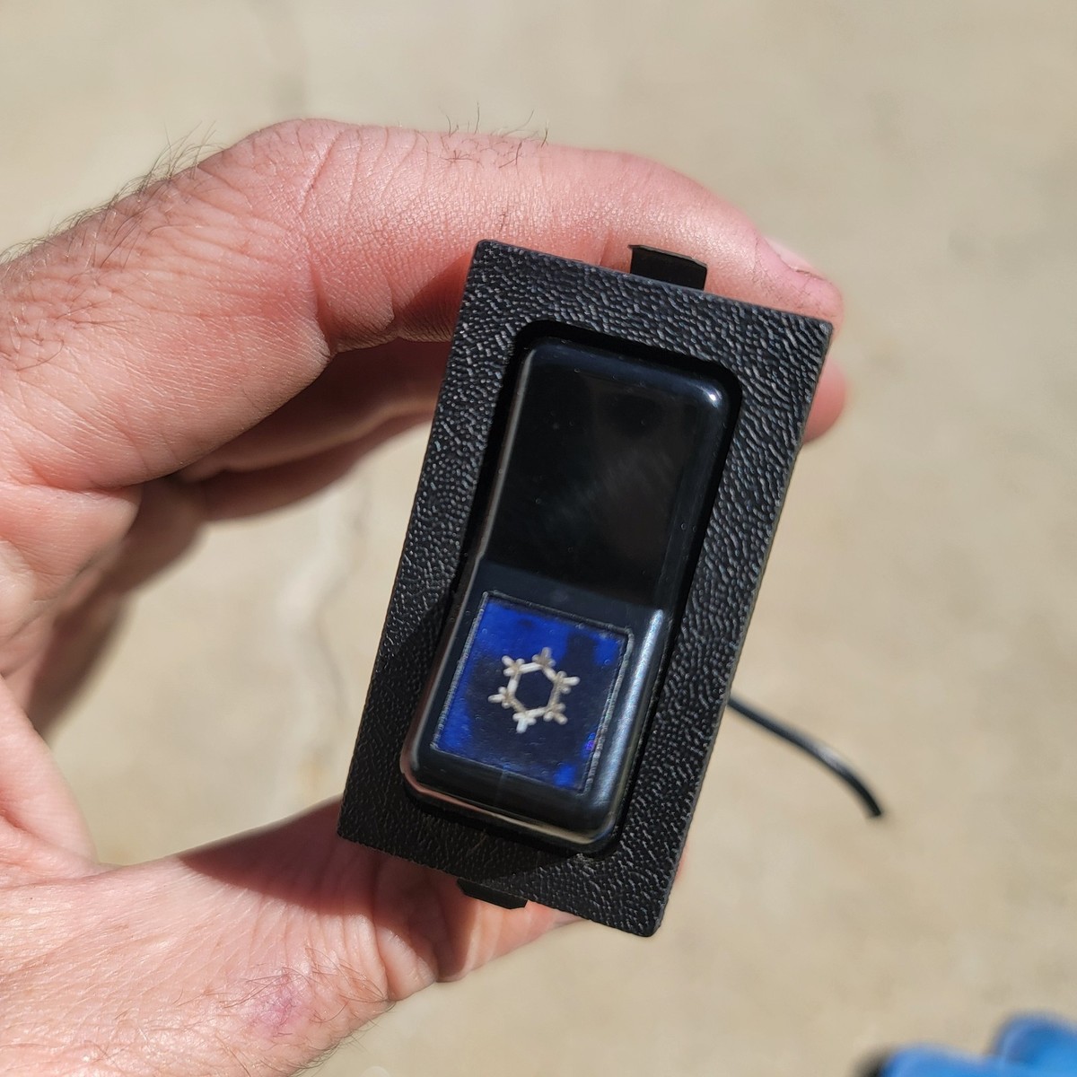 Volvo 240 A/C Switch Original 1975-1993 Blue Snowflake Complete