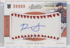 2020 Absolute Rookie Baseball Material Signatures /149 Rico Garcia #142 Auto no9