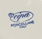 Cipa Porcellane Italy Christmas Tree Salad Plates 8" – Gold Trees & Rim Set of 4 — photo 3