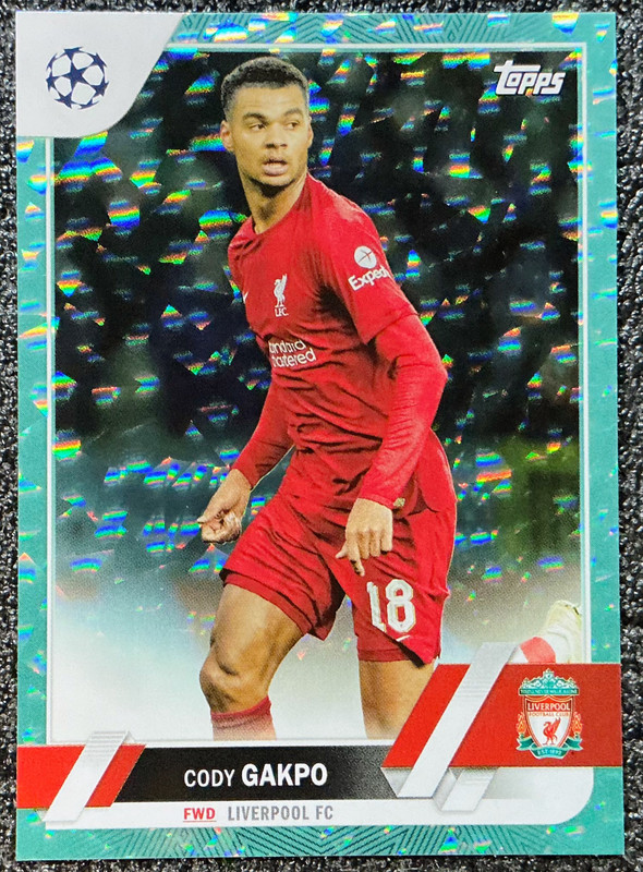 Cody Gakpo 2022-23 Topps UEFA Club Competitions #102 Aqua Icy Foil /399