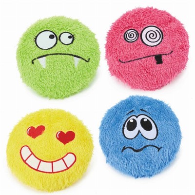 Pet Edge Plush Dog Toy with Internal Plastic Disc   Interactive Chew