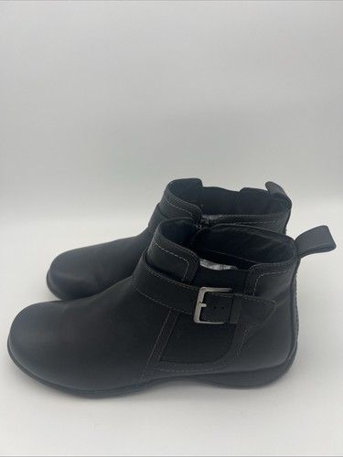 Vionic Adrie orthopädische Damen-Stiefeletten aus Leder Größe 8,5 schwarz "