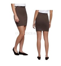 NEW WOMEN EXPRESS PULL ON SOFT FEEL MINI PONTE SKIRT CASUAL OR DRESSY VARIETY