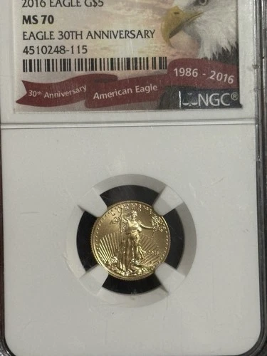 American Eagle Gold Bullion Coin 1/10oz NGC